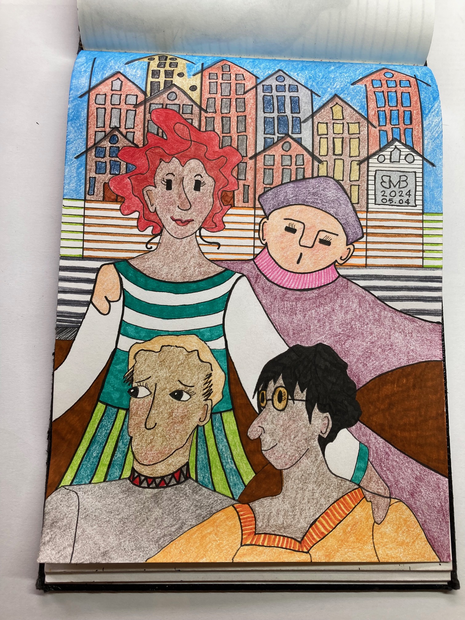 A quartet of characters